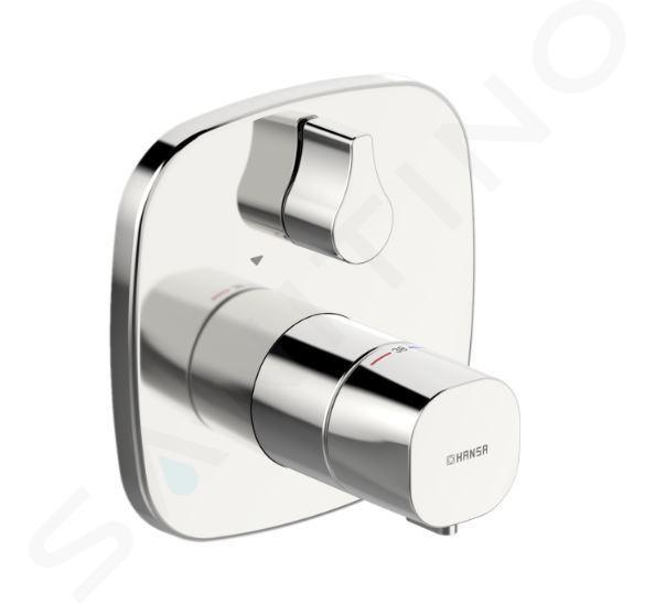 Hansa Living - Miscelatore termostatico ad incasso per vasca da bagno, con deviatore a 2 utenze, cromato 81143572