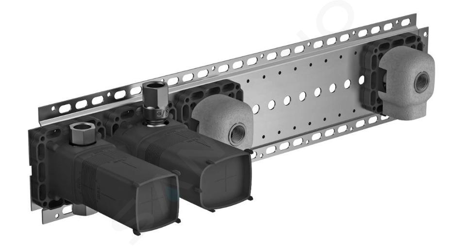 Hansa Matrix - Set di montaggio ad incasso, 2 utenze 44860051