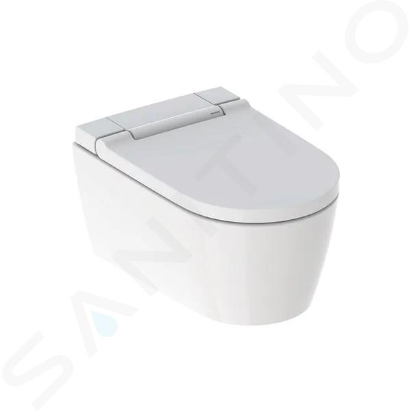 Geberit AquaClean - Elektronický bidet Sela s keramikou, závesný, Rimfree, SoftClosing, alpská biela 146.222.11.1