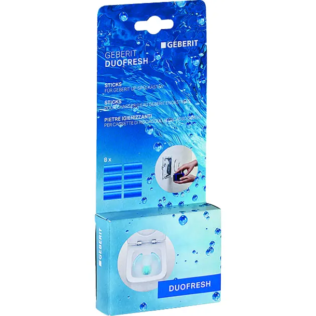 Geberit Stick DuoFresh - Confezione Da 8 Stick, Deodorante Per Water, Bianco