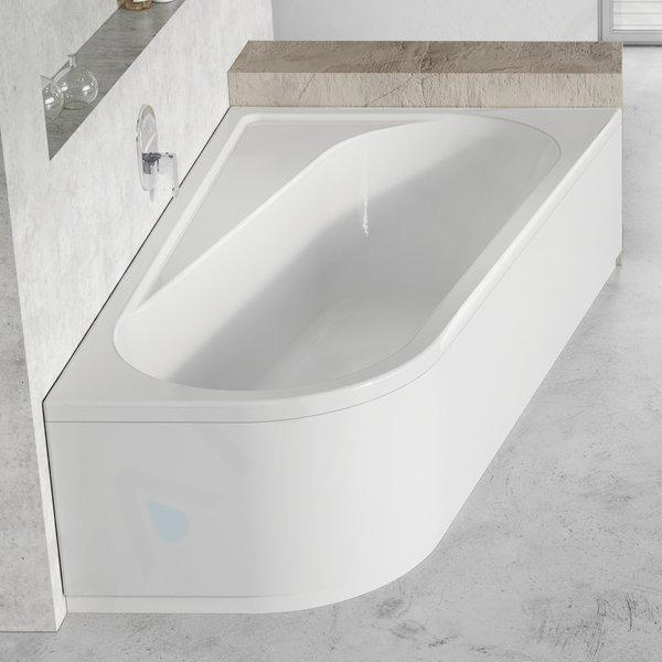 Ravak Chrome - Asymmetrische Badewanne 1700x1050 mm, links, weiß CA31000000