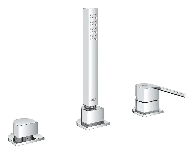 Grohe Plus - Mitigeur pour montage sur bord de baignoire, installation 3 trous, chrome 23845003