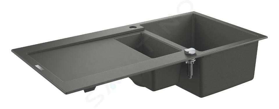 Grohe Chiuvete - Chiuvetă compozit K500 cu scurgere automată, 1000x500 mm, granit gri 31646AT0