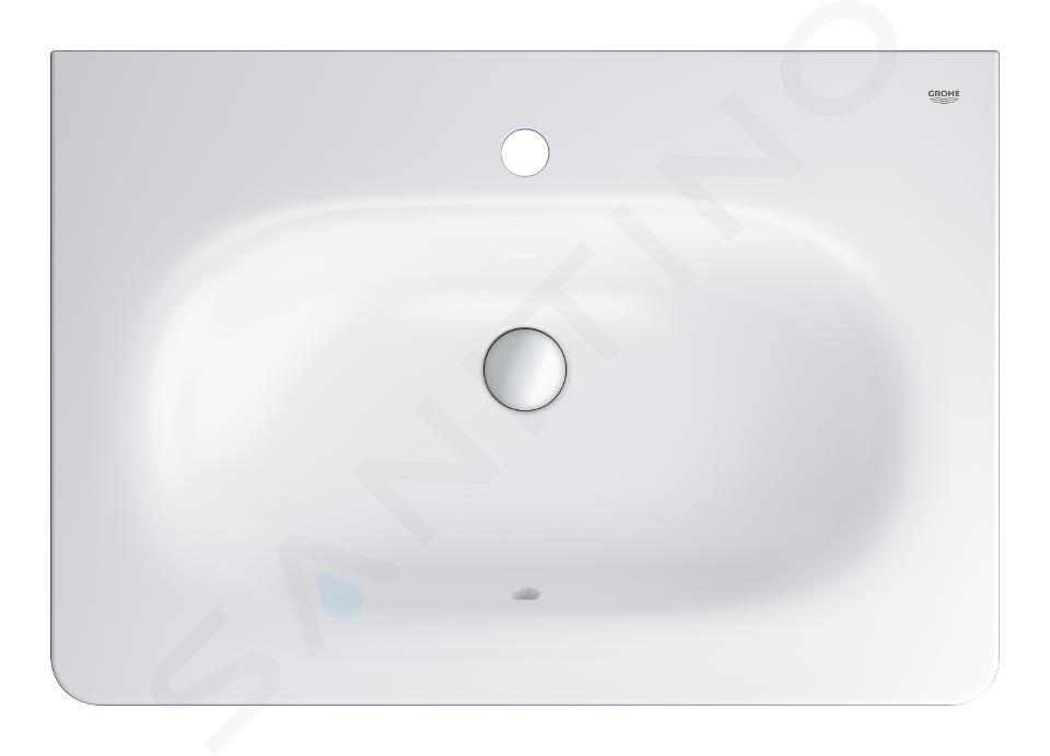 Grohe Essence - Lavabo con troppopieno 700x485 mm, PureGuard, bianco alpi 3956400H