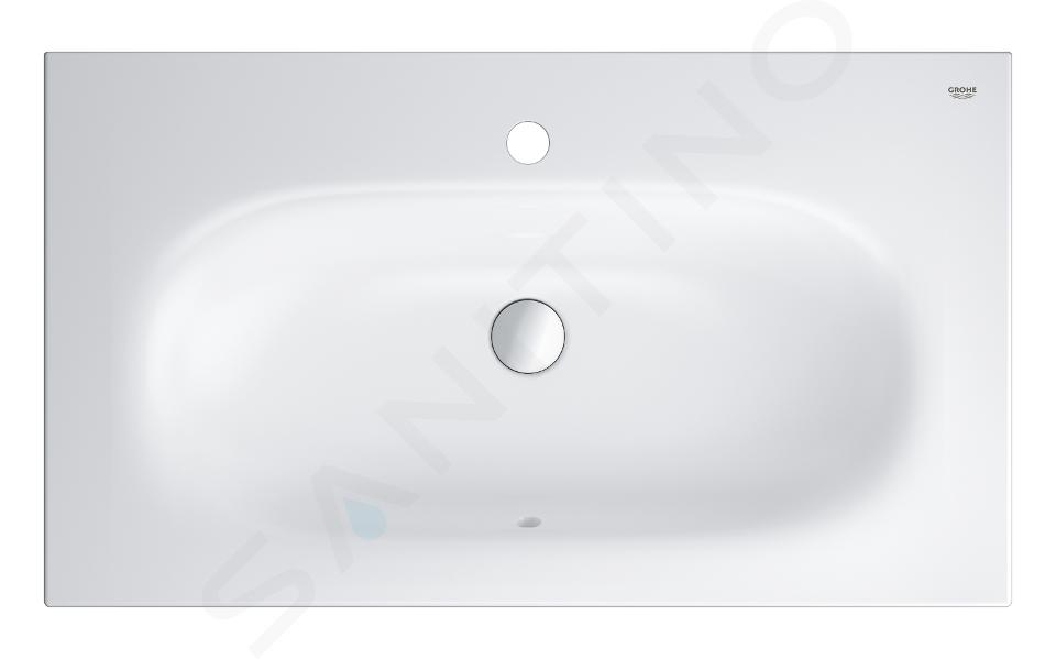 Grohe Essence - Lavabo avec trop-plein, 800x460 mm, PureGuard, blanc alpin 3956700H