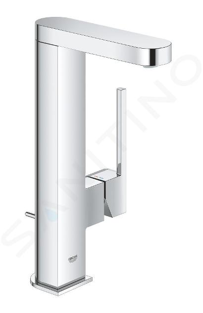 Grohe Plus - Waschtischarmatur L mit ausziehbarem Auslauf und Ablaufgarnitur, verchromt 23843003