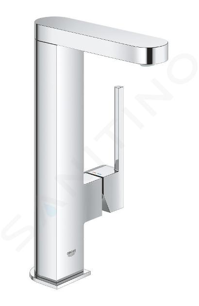 Grohe Plus - Miscelatore da lavabo L, con sistema di scarico Push-Open e aeratore estraibile, cromato 23844003