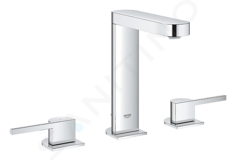 Grohe Plus - Bateria umywalkowa M z odpływem, montaż 3-otworowy, chrom 20301003