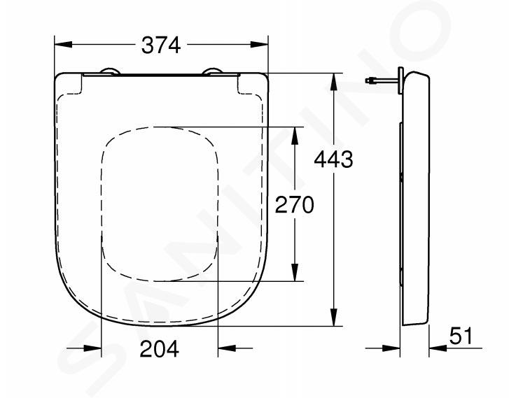 Grohe Euro Ceramic - abattant WC avec système SoftClose, duroplast