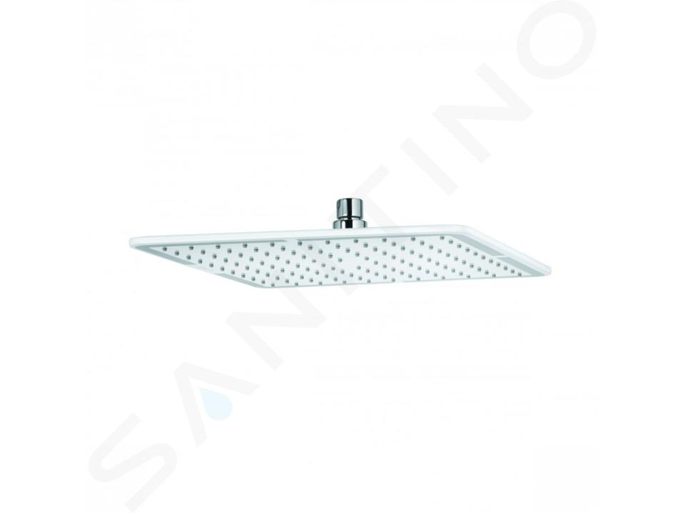 Kludi A-Qa - Rociador de ducha 400x400 mm, blanco/cromo 6444091-00