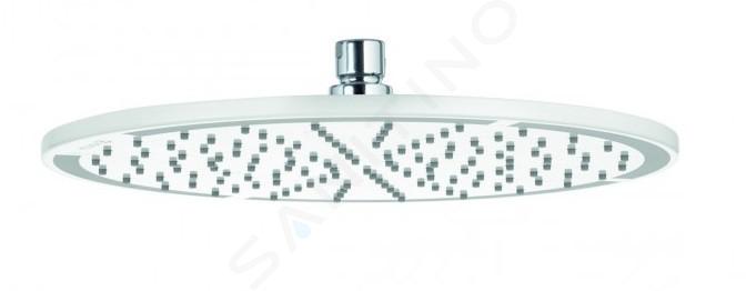 Kludi A-Qa - Douche de tête 300, 1 jet, blanc/chrome 6433091-00