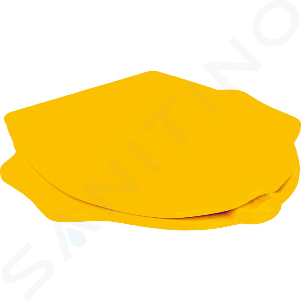 Geberit Bambini - Copriwater per bambini con appoggi incorporati, con softclose, giallo 573367000