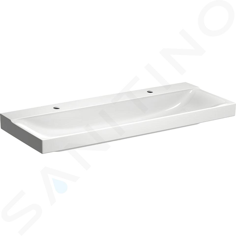 Geberit Xeno 2 - Umywalka 1200x480 mm z KeraTect, biała 500.550.01.1