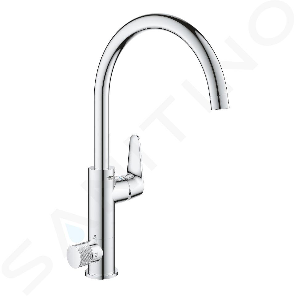 Grohe Blue Pure - Dřezová baterie Baucurve s filtrační funkcí, chrom 31723000