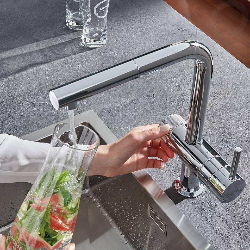 GROHE 32 322 DC2 MINTA Grifo Fregadero Extraible Cromo Mate — Bañoidea