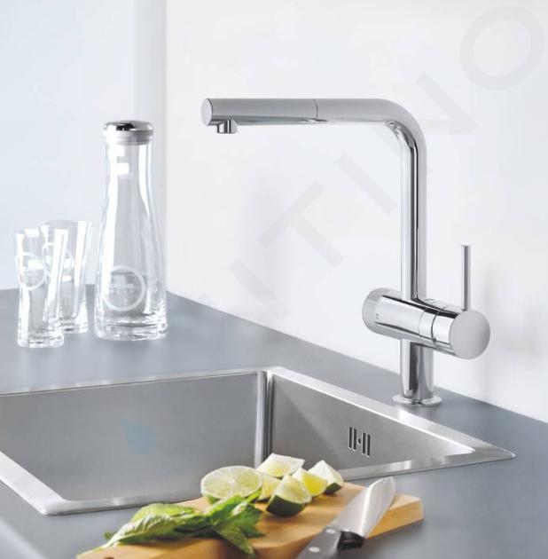 GROHE 32 322 DC2 MINTA Grifo Fregadero Extraible Cromo Mate — Bañoidea