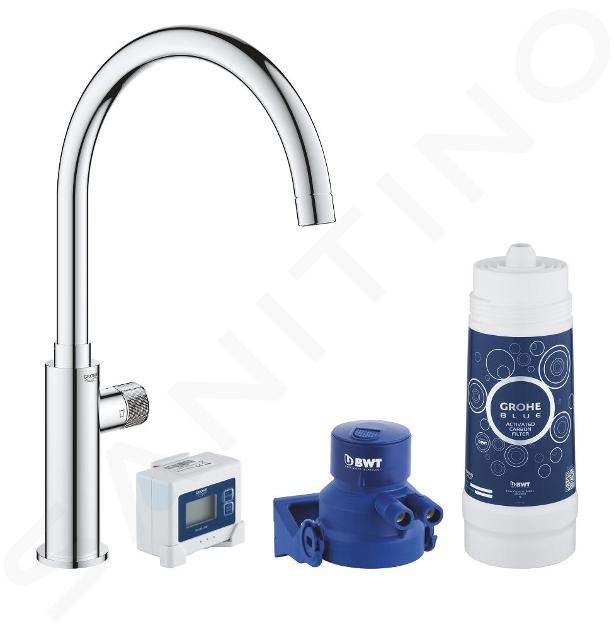 Grohe Blue Pure - Set dřezového ventilu Mono s filtrací, chrom 30387000