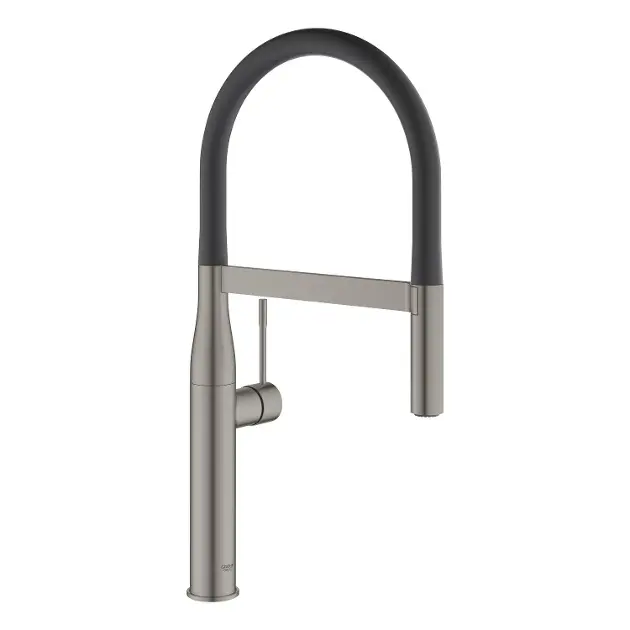 Grohe Essence - Bateria zlewozmywakowa z elastycznym ramieniem i przełącznikiem, Brushed Hard Graphite 30294AL0