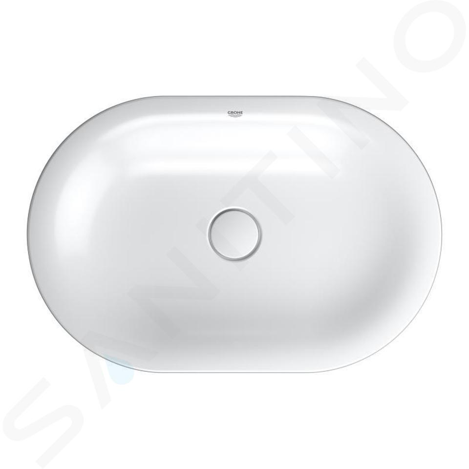 Grohe Essence - Aufsatzwaschtisch 600x400 mm, PureGuard, Alpinweiß 3960800H