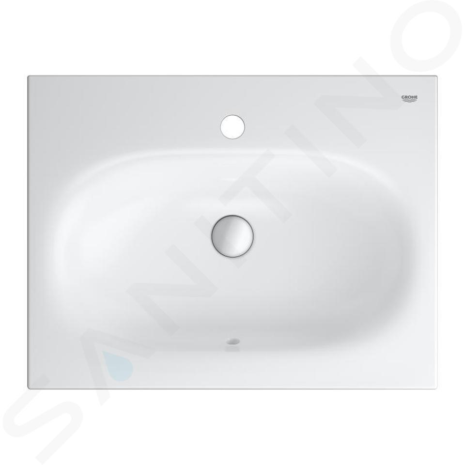 Grohe Essence - Lavabo con troppopieno 600x460 mm, PureGuard, bianco alpino 3956800H