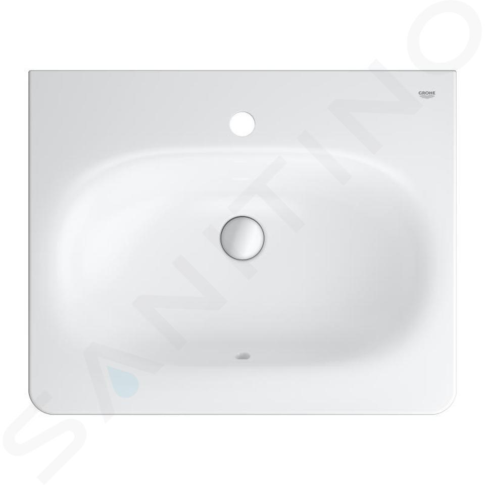 Grohe Essence - Lavabo con troppopieno 600x485 mm, PureGuard, bianco alpino 3956500H