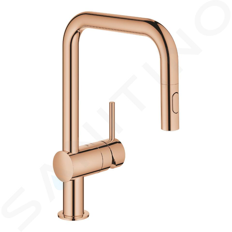 Grohe Minta - Spültischarmatur mit ausziehbarer Geschirrbrause, Warm Sunset 32322DA2