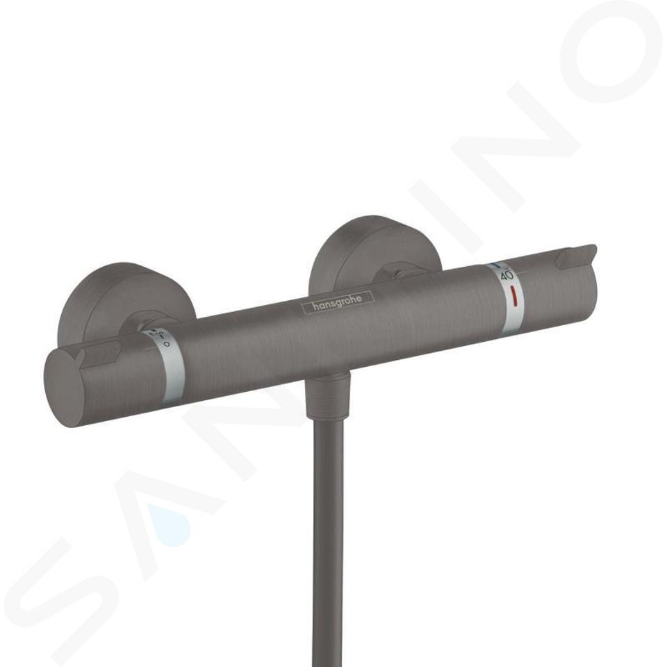 Hansgrohe Ecostat Comfort - Miscelatore doccia termostatico, cromo nero spazzolato 13116340