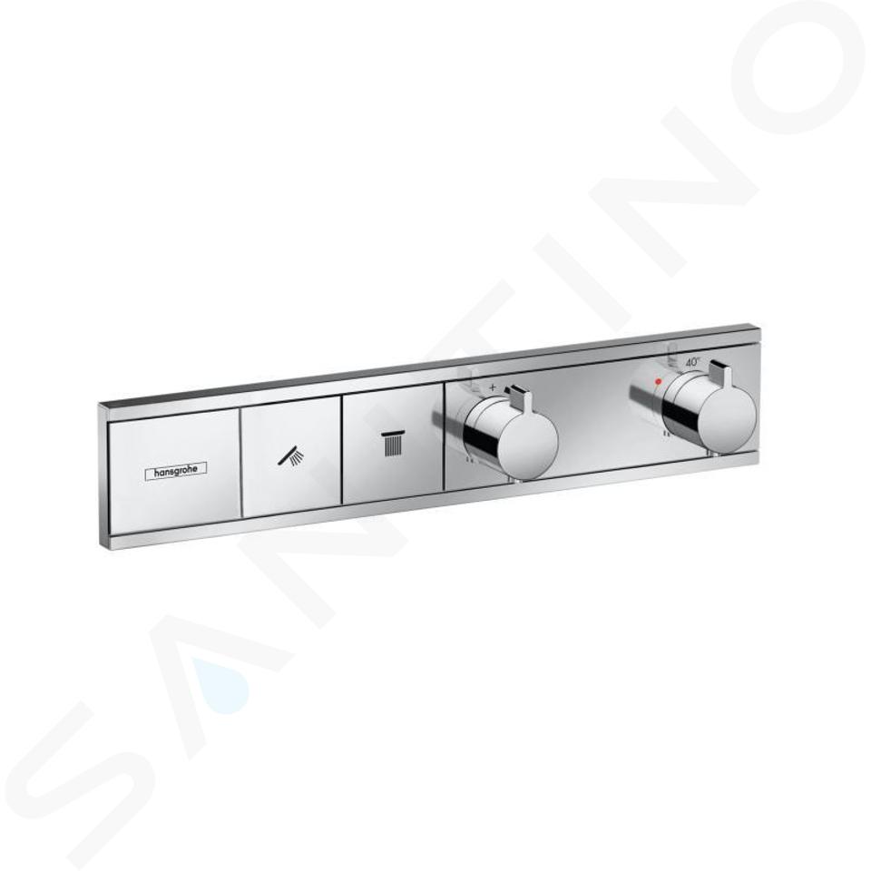 Hansgrohe RainSelect - Afbouwdeel voor inbouw douchethermostaat voor 2 functies, chroom 15380000