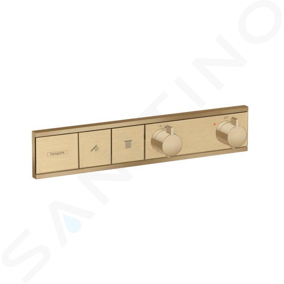 Hansgrohe RainSelect - Baterie încastrată pentru 2 consumatori, bronz periat 15380140