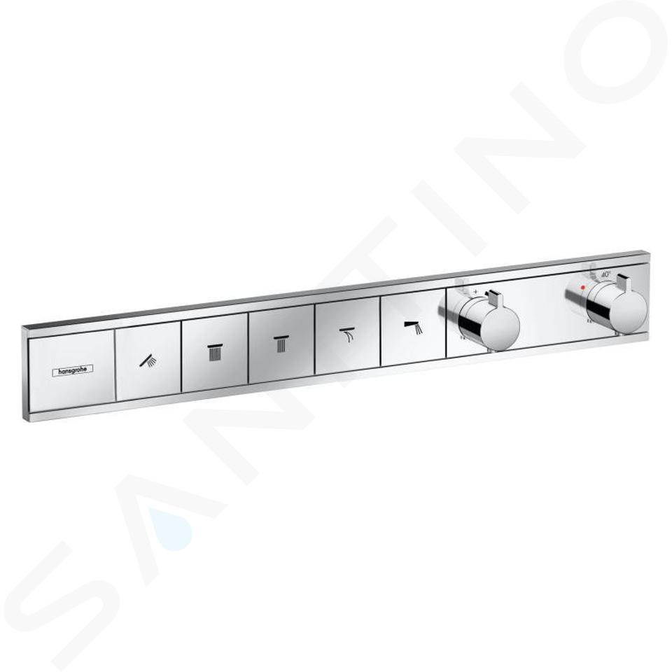 Hansgrohe RainSelect - Batéria pod omietku na 5 spotrebičov, chróm 15384000