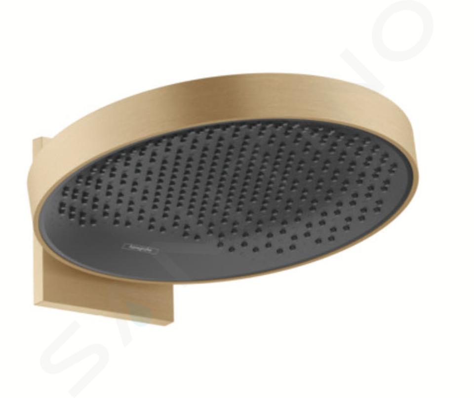 Hansgrohe Rainfinity - Rociador de ducha E 360 con conexión, 1jet, bronce cepillado 26230140