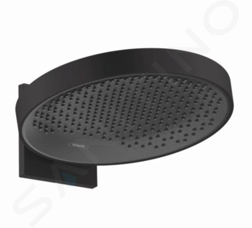 Hansgrohe Rainfinity - Pălărie de duș 360 cu conector, 1 jet, negru mat 26230670