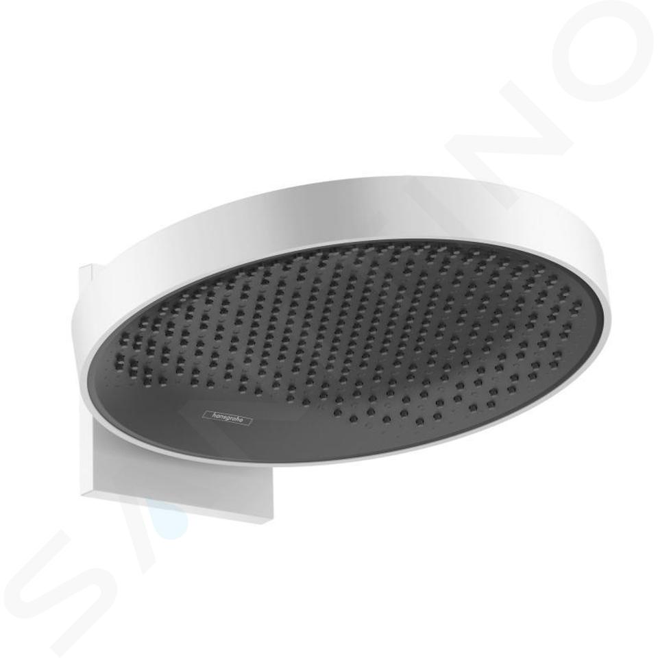 Hansgrohe Rainfinity - Soffione doccia 360 con attacco, getto singolo, bianco opaco 26230700