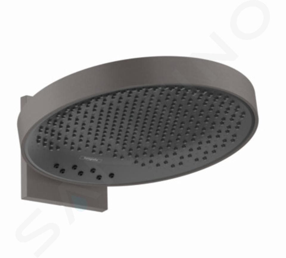 Hansgrohe Rainfinity - Pălărie de duș 360 cu conector, 3 jeturi, crom negru periat 26234340