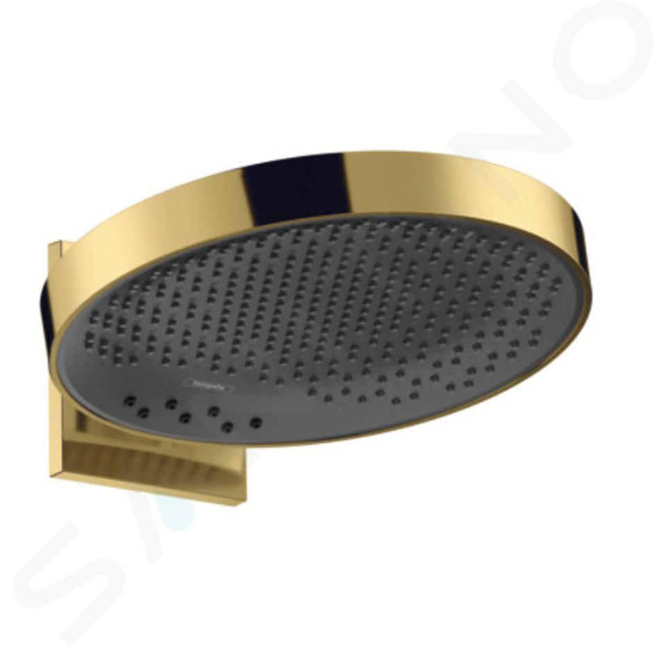 Hansgrohe Rainfinity - Soffione doccia 360 con attacco, 3 getti, color oro lucido 26234990