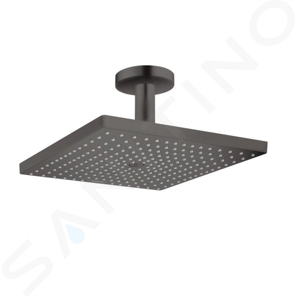 Hansgrohe Raindance E - Soffione doccia E 300, getto singolo, cromo nero spazzolato 26250340