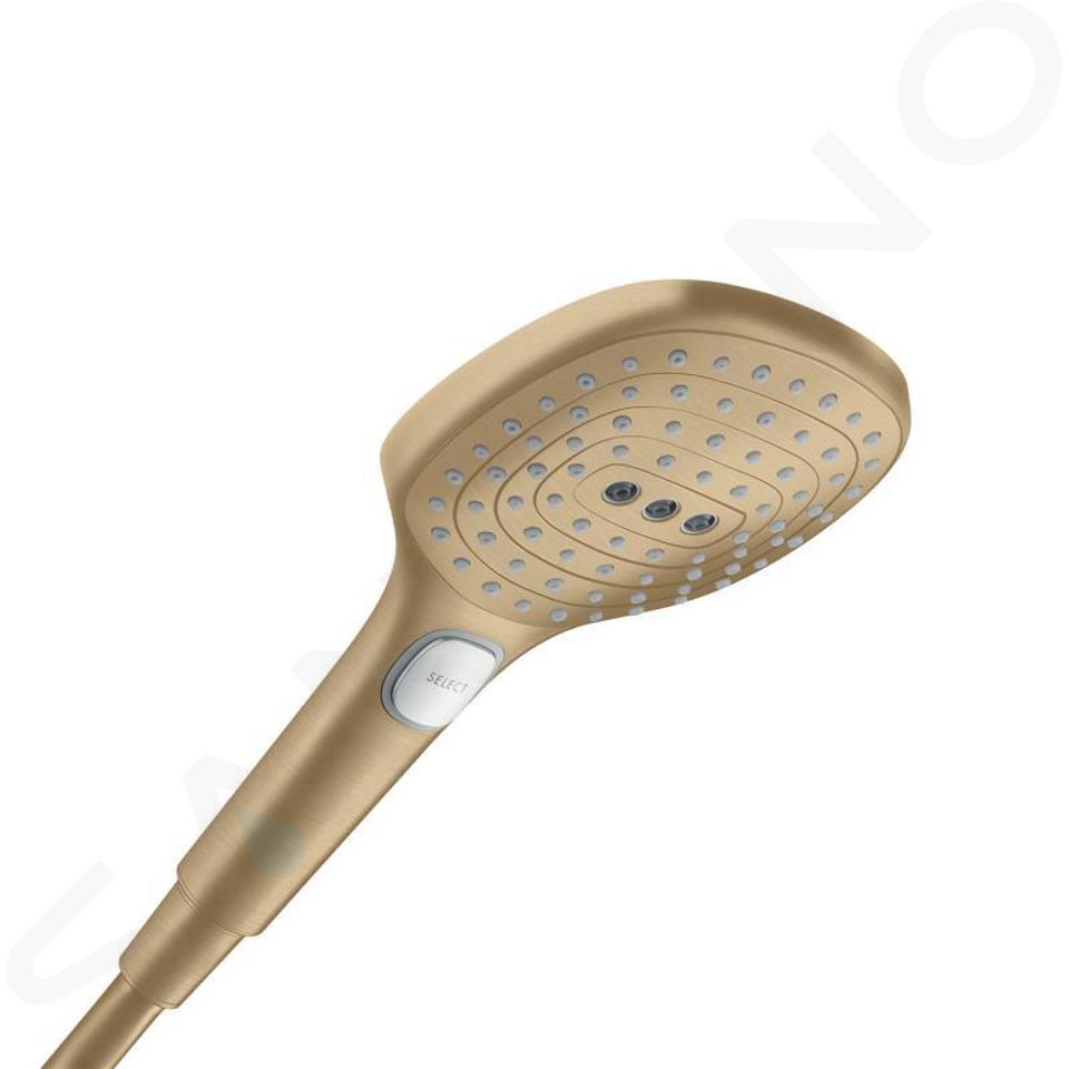 Hansgrohe Raindance Select E - Ručná sprcha 120, 3jet, kefovaný bronz 26520140