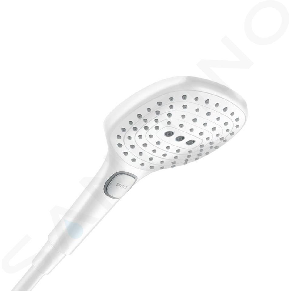 Hansgrohe Raindance Select E - Pară duș 120, 3 jeturi, alb mat 26520700