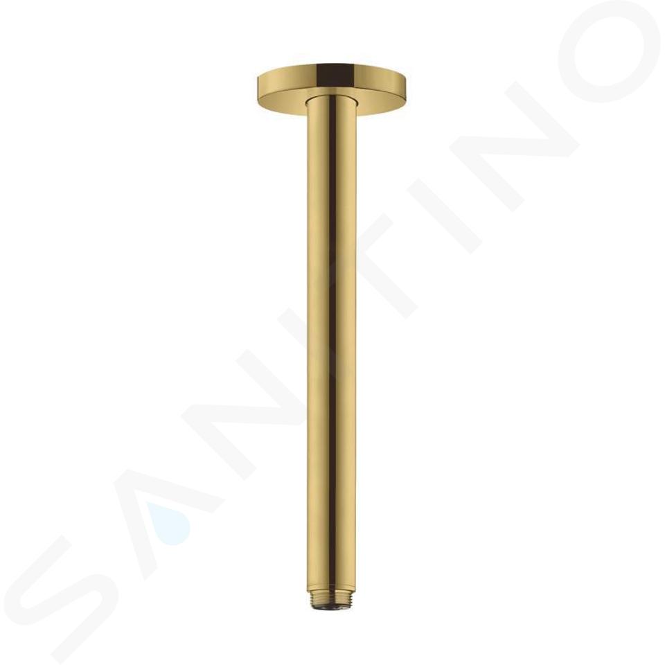 Hansgrohe Accessori - Braccio doccia a soffitto con 30 cm, color oro lucido 27389990