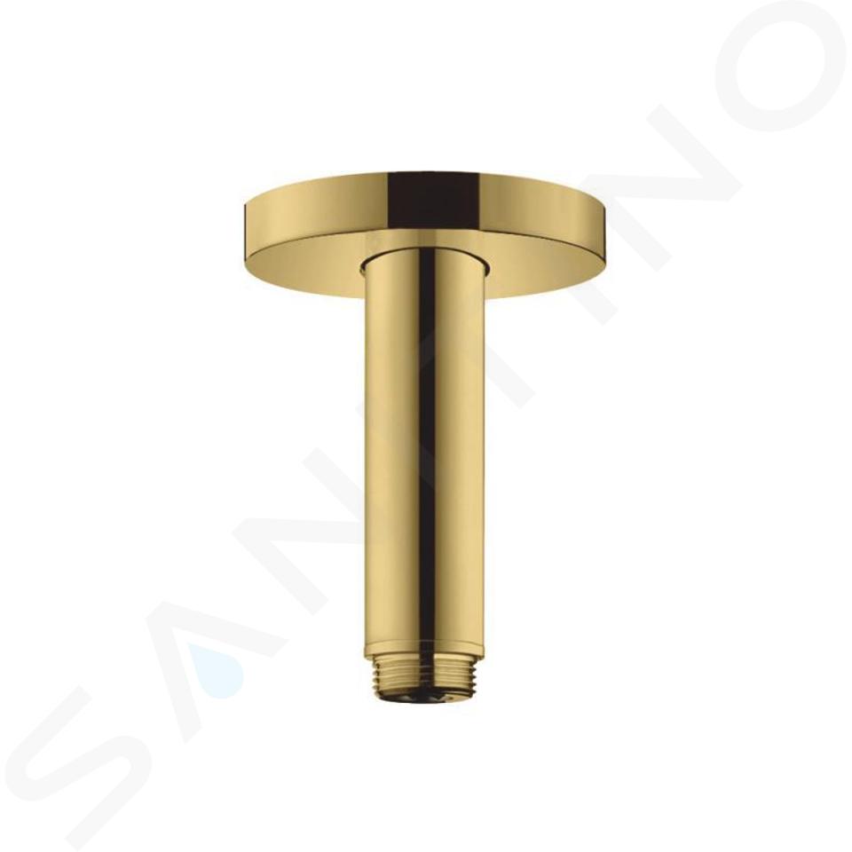 Hansgrohe Accesorii - Braț de duș, montare pe tavan S 100 mm, auriu lucios 27393990