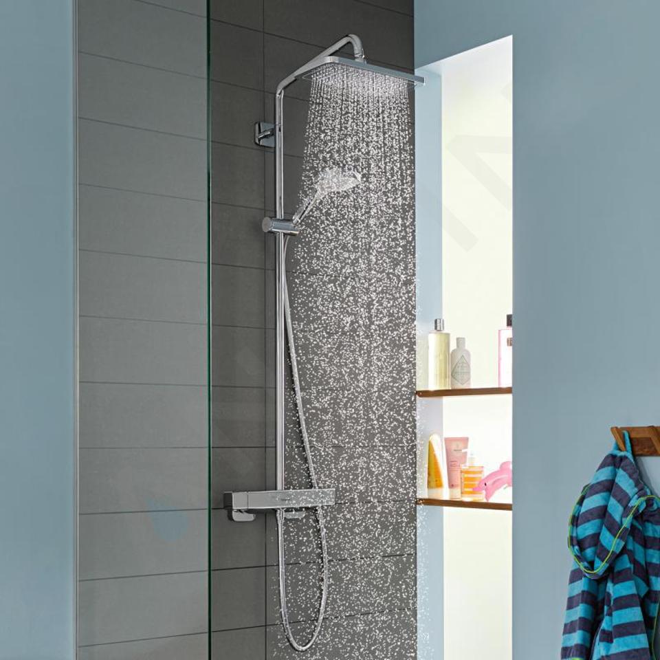 Pommeau de douche avec bras hansgrohe Raindance S 240 Air 1 jet chr