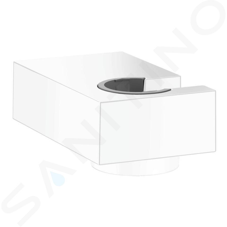 Hansgrohe Supporti doccia - Supporto doccia a parete Porter E, bianco opaco 28387700