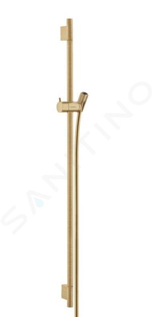 Hansgrohe Unica'S - Barra de ducha 900 mm con manguera de ducha, bronce cepillado 28631140