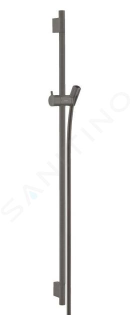 Hansgrohe Unica'S - Asta saliscendi  900 mm con flessibile doccia, cromo nero spazzolato 28631340