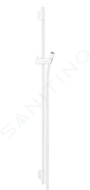 Hansgrohe Unica'S - Barra de ducha 900 mm con manguera, blanco mate 28631700