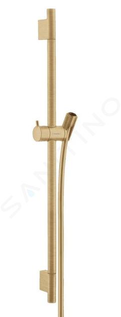 Hansgrohe Unica'S - Barra de ducha 650 mm con manguera de ducha, bronce cepillado 28632140