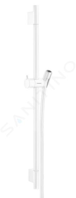 Hansgrohe Unica'S - Duschstange 650 mm, mit Duschschlauch, weißmatt 28632700