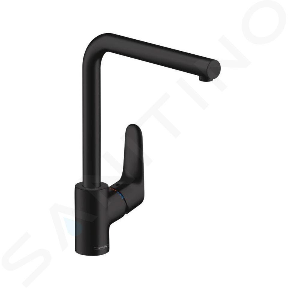 Hansgrohe Focus M41 - Baterie chiuvetă, negru mat 31817670