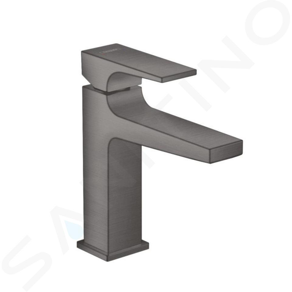 Hansgrohe Metropol - Miscelatore da lavabo, con sistema di scarico Push-Open, cromo nero spazzolato 32507340