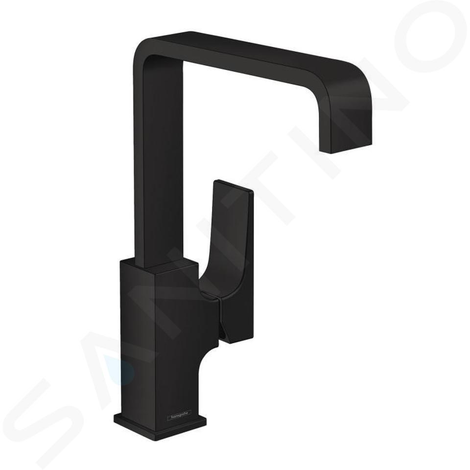 Hansgrohe Metropol - Baterie lavoar cu evacuare Push-Open, negru mat 32511670